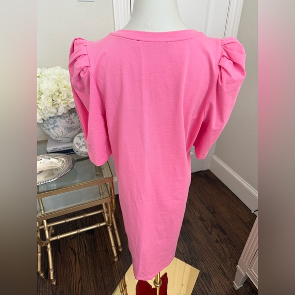 Tuckernuck Pomander Place Stella Puff Sleeve Pink Tshirt Dress
AD3 - Picture 3 of 5